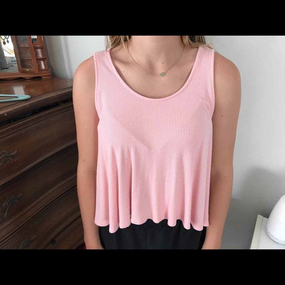 Pink buttons tank